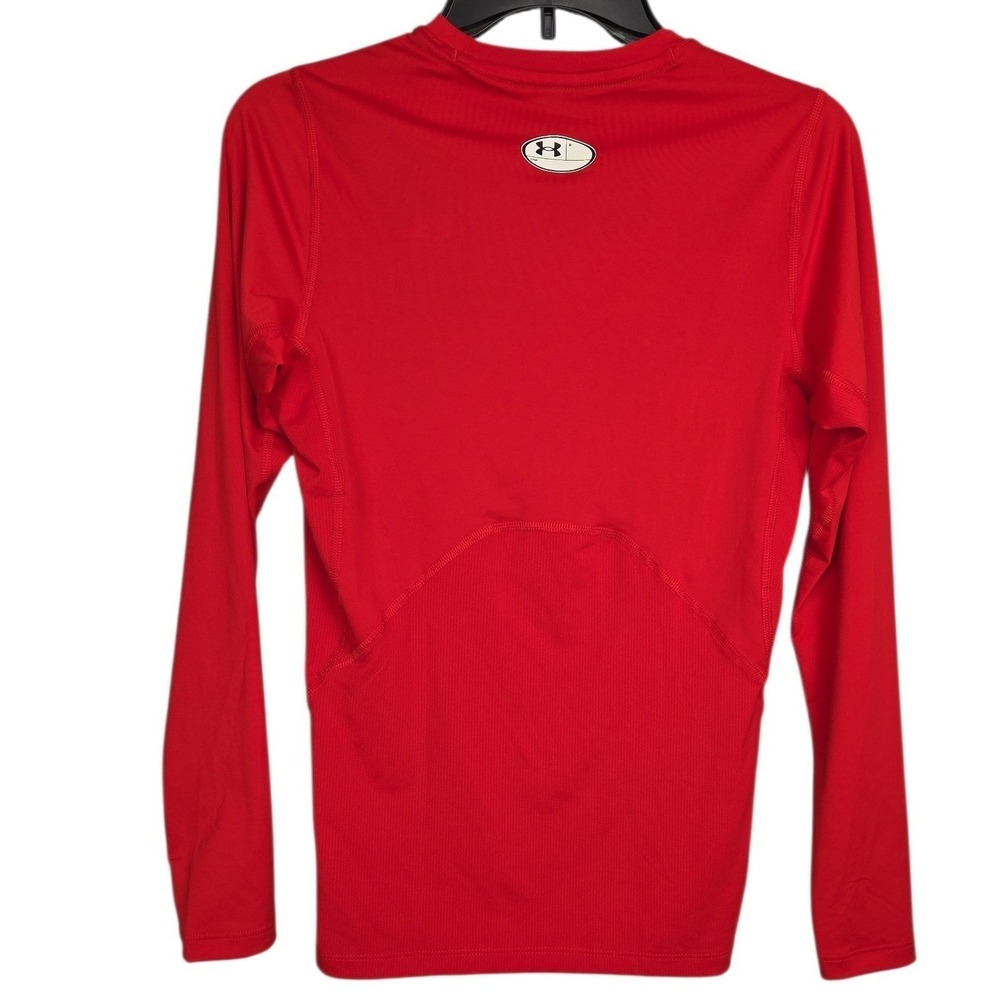 Under Armour HeatGear Mens‎ Compression Shirt XXL Red Long Sleeve Athletic NWT - Picture 6 of 12